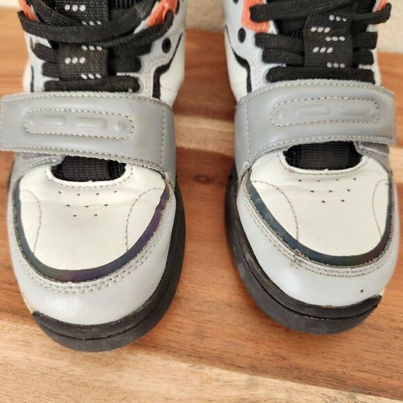 Zara high top athletic fashion sneakers size 1.5-2 grey strap over Chunky - Picture 3 of 8